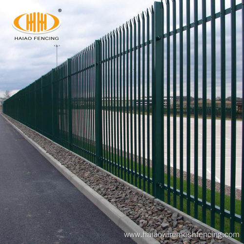 2.1x5m Green Powder Coated Palisade Fence Gate